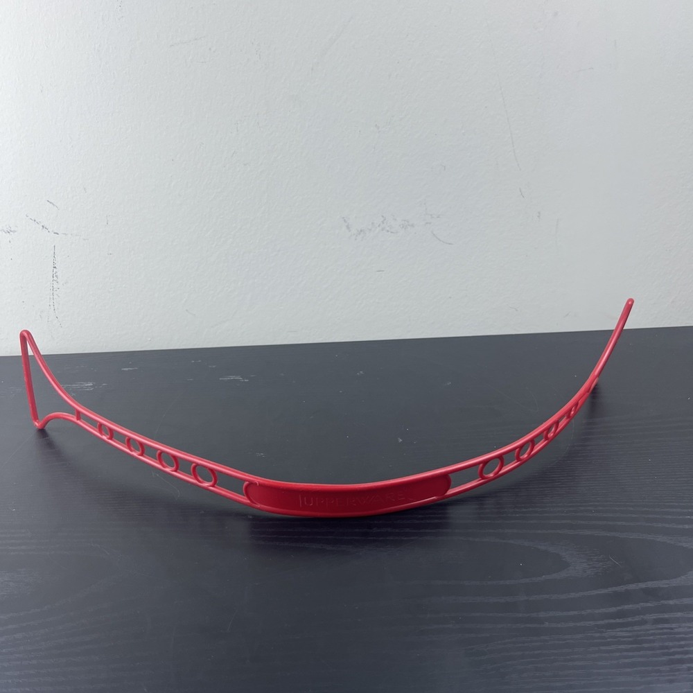 Vintage Tupperware Cake Taker Saver Keeper Red Replacement Handle ONLY
